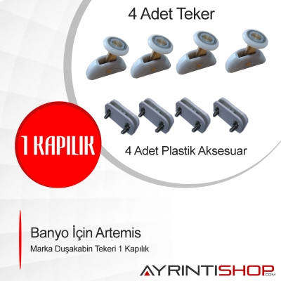 Banyo İçin Artemis Marka Duşakabin Tekeri 1 Kapılık