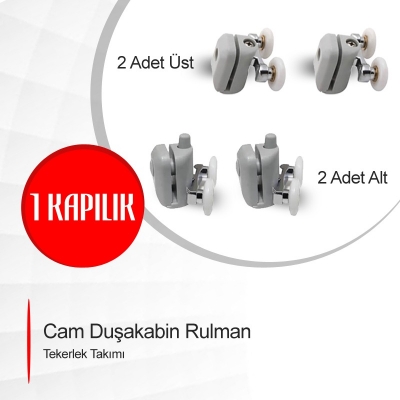 Cam Duşakabin Rulman Tekerlek Takımı 