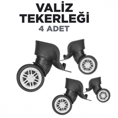 Valiz Tekerleği Çift Teker 4 Adet